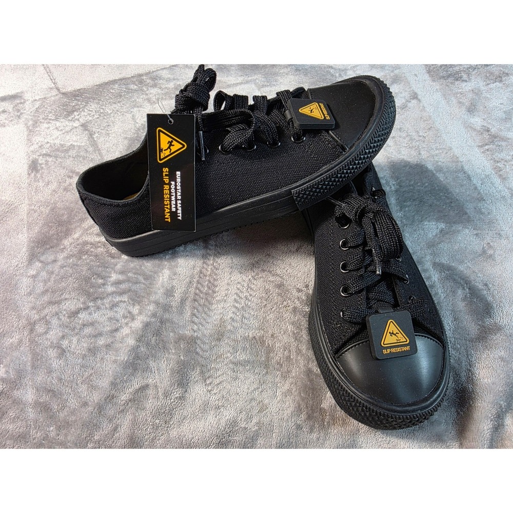 Eurostar Slip Resistant Canvas Captoe Safety Sneakers Women 6.5‎ Work Shoes NWOB